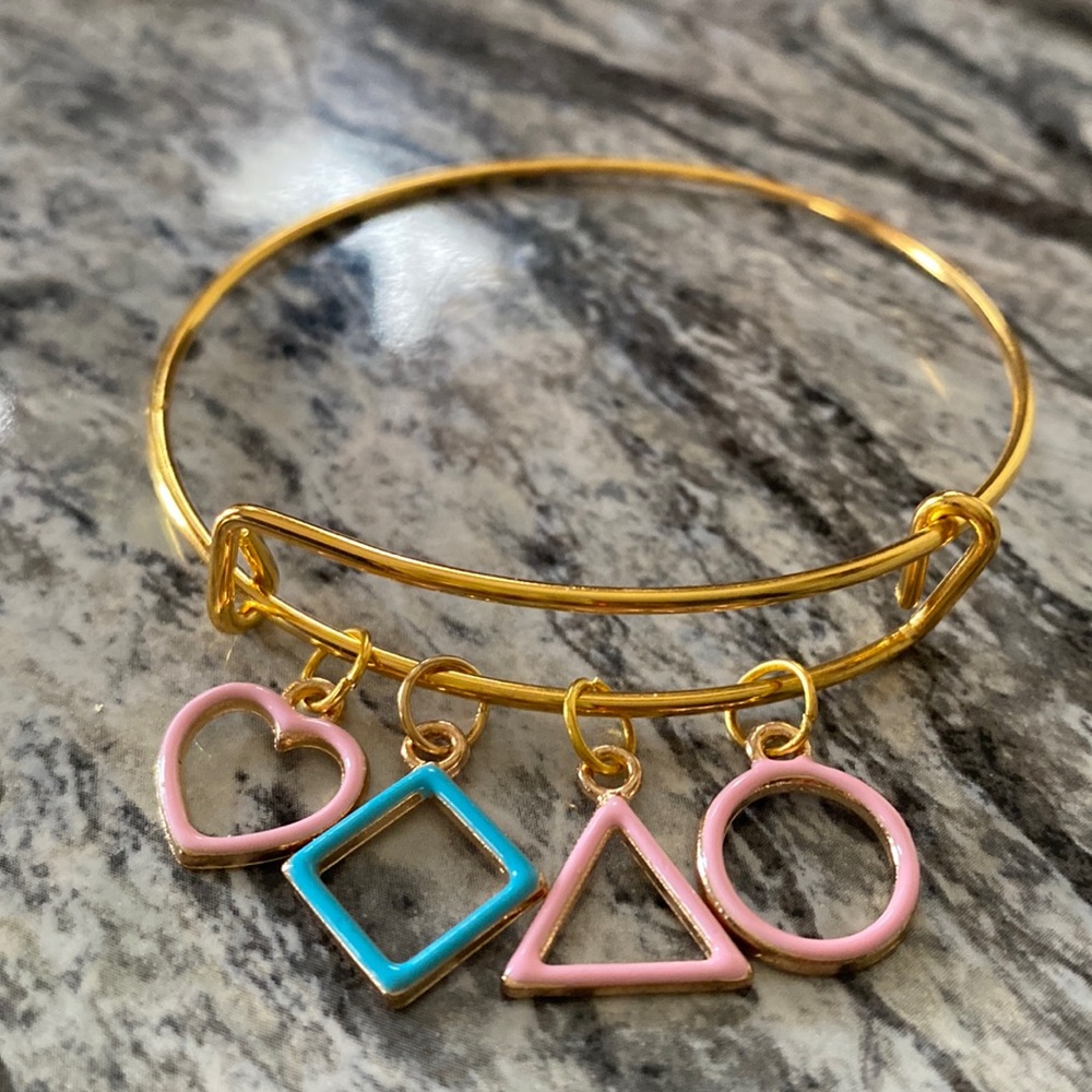 Charm Bangle Bracelet
